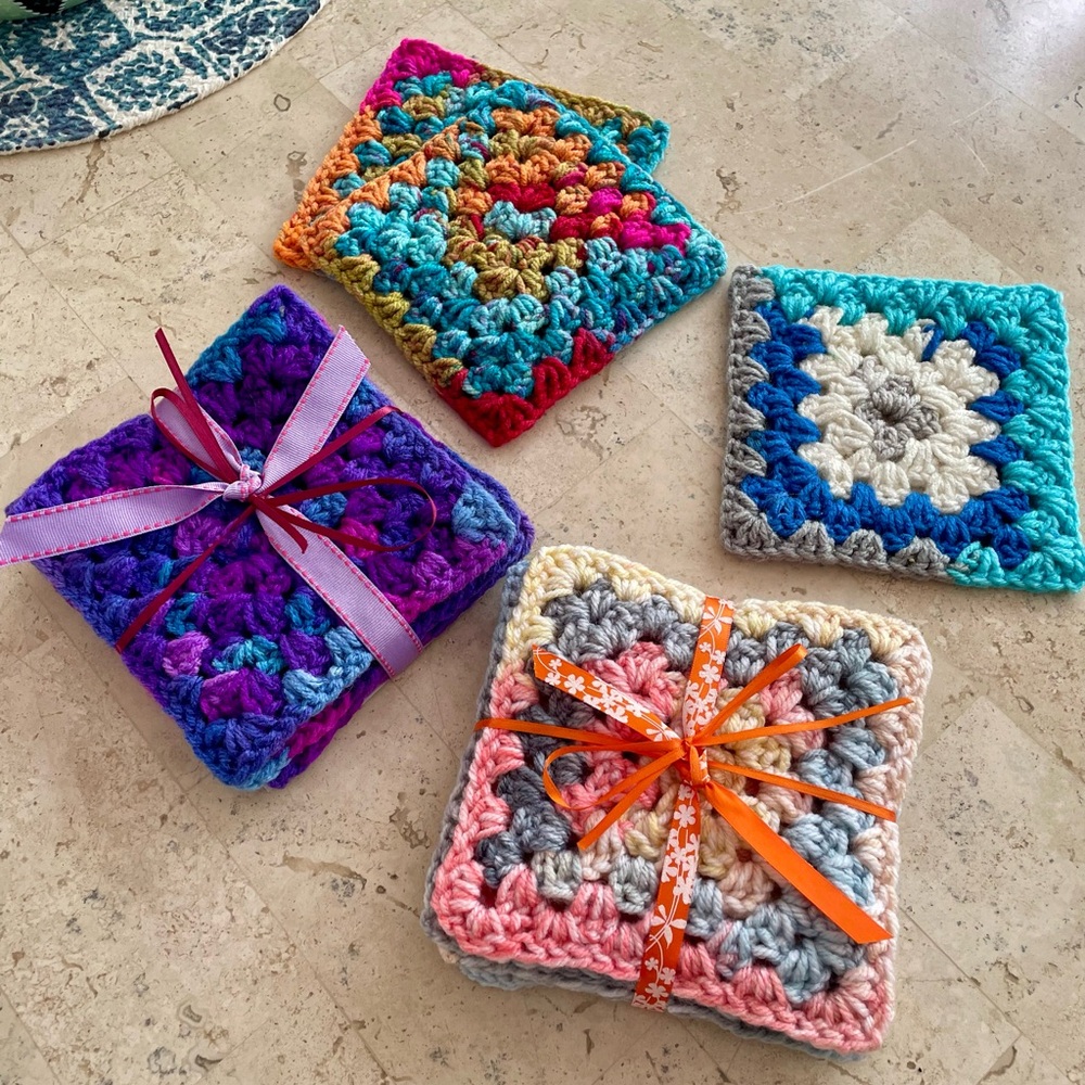 Crochet Coasters Set - Picture 6 of 6